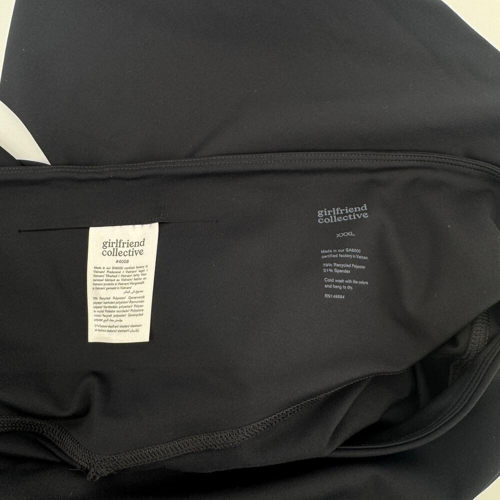 Girlfriend Collective Black Compressive High-Rise Legging Sz XXXL 3X NWT Workout - Picture 4 of 4